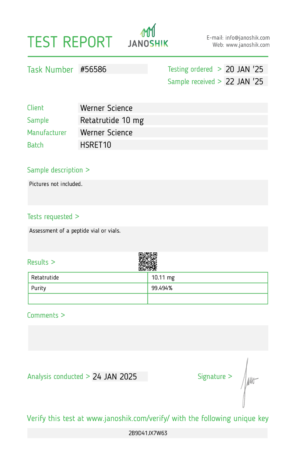 Retatrutide: New Gen of Weight Loss Research Peptides (COA 2nd Photo) - Image 2